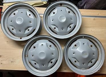 5 cerchi fiat 500 R usati marchiati FIAT