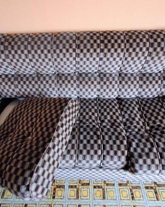 Divano letto con due poltrone Vintage 