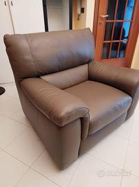 poltrona in pelle Divani&divani By Natuzzi