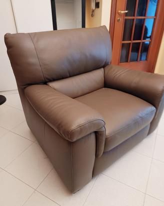 poltrona in pelle Divani&divani By Natuzzi