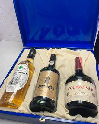 COFANETTO COLLEZIONE  GLEN GRANT + COGNAC + PORTO