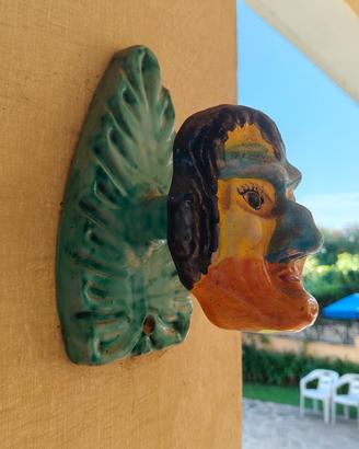Collezione Testa murale ceramica vintage