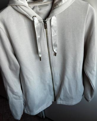 Felpa con cappuccio dettagli raso Freddy Tg. S