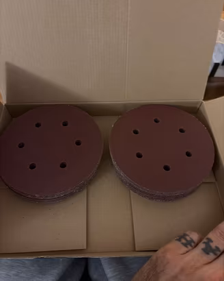 Set 50 dischi Abrasivi Velcrati per levegattice