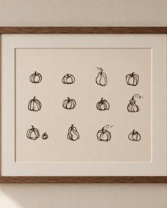 quadro zucche autunno