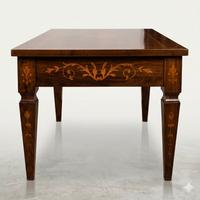 tavolino d'epoca intarsiato 