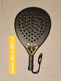 Wilson BELA PRO V2 gold racchetta padel pala