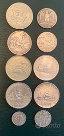 10 monete argento