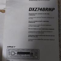 Manuale istruzione autoradio Clarion DXZ748RMP