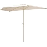 Ombrellone mezzaluna a muro con base GDLC