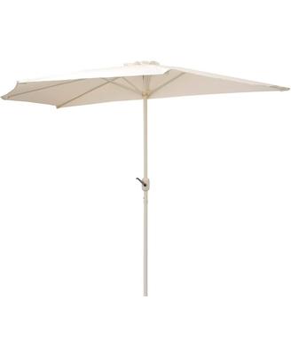 Ombrellone mezzaluna a muro con base GDLC