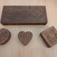 Scatole legno porta oggetti Arts & Crafts