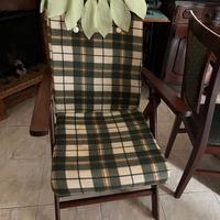 Poltrona pieghevole con cuscini