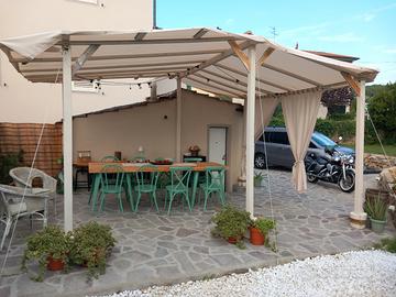seminuovo pergolato 5,5 x 4,5 circa