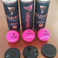 N.3 tubi palline padel fucsia Premium Vitapadel