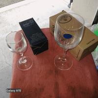 12+6 bicchieri cristallo di bhoemia in scatola