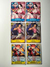 One Piece TCG PROMO x6 - Hancock, Bellamy, Luffy