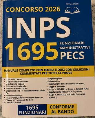 Manuale concorso inps 1695 funzionari PECS