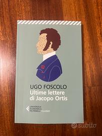 Libro ultime lettere di Jacopo Ortis