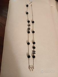 Collana alta bigiottetria  in acciaio  nuova