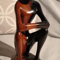 scultura in legno arte minimalista 