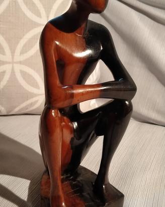scultura in legno arte minimalista 