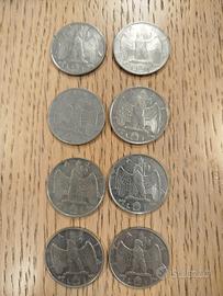 1 lira Vittorio Emanuele 8 monete amagnetiche 1940