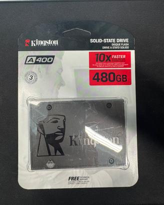 SSD Kingston A400 480GB SATA III 2,5” - NUOVO