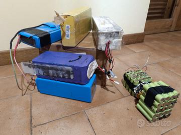 Batterie usate e-bike per recupero celle Li-ion