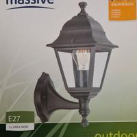 Lampada applique da esterno metallo