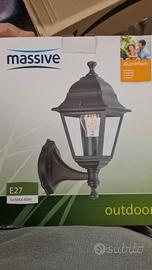 Lampada applique da esterno metallo