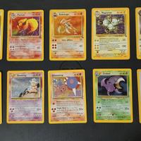 Lotto Carte Pokemon holo old vintage