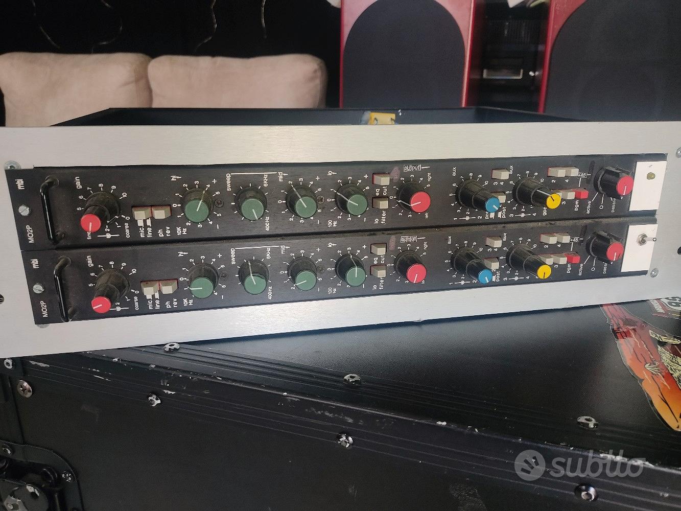 PREAMP EQUALIZZATORE MBI 2 CANALI CONSOLE RACKATI - Strumenti Musicali ...