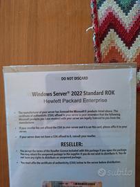 Windows Server 2022 ROK per server HP gen1x
