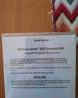 Windows Server 2022 ROK per server HP gen1x