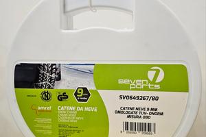 ❄️ Catene da neve 9 mm Seven Parts – Misura 80