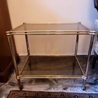 Carrello Mid Century anni 70 ottone