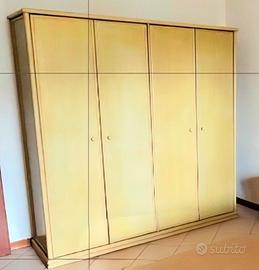 Armadio 4 ante con cassettiera interna - 200x240cm