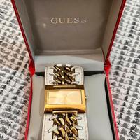 Orologio Guess cinturino pelle bianco/oro