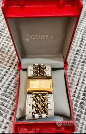 Orologio Guess cinturino pelle bianco/oro