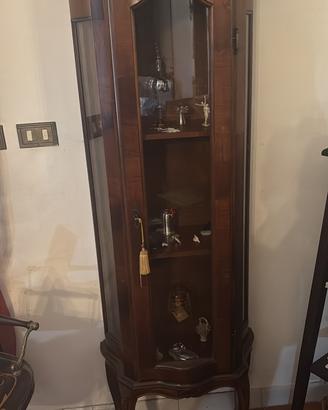 Vetrina in legno + colonina