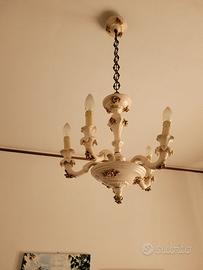 lampadario ceramica di Bassano
