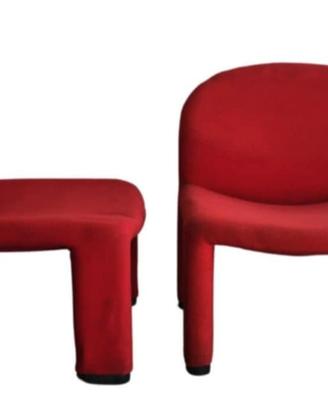 coppia di poltrone italiane Anonima  Castelli 