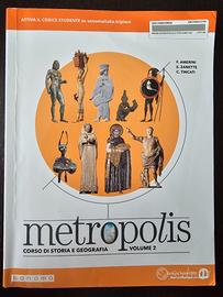 9788869103155 Metropolis Storia e geografia 2