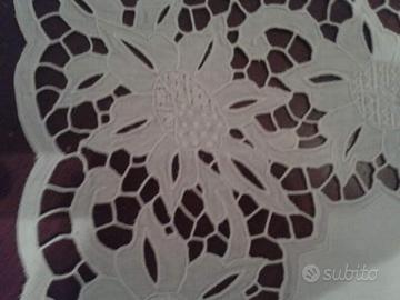 lenzuolo lino ricamato mano macchina