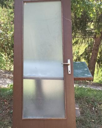 PORTE CON VETRO COMPLETE  210X83  3PZ