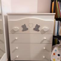 Cassettiera bagnetto fasciatoio.