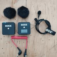 Microfono Rode Wireless Go 1 e Lavalier Go