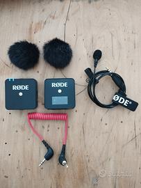 Microfono Rode Wireless Go 1 e Lavalier Go