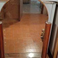 Specchio Grande da Bagno in Legno d'Olivo